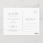 Carte Postale Rustic Meadow Botanical Save the Date (Dos)