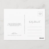 Carte Postale Rustic Meadow Botanical Thank You (Dos)