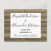 Carte Postale Rustic Photo Collage Enregistrer La Date (Dos)