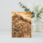 Carte Postale Rustic Tuscan European Hillside Vintage Nostalgia (Debout devant)