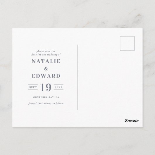 Carte Postale rustique aquarelle grange mariage enregistrer la d (Dos)