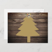 Carte postale rustique de Noël du Texas (Devant / Derrière)