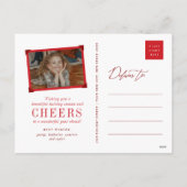 Carte postale rustique de photo de vacances de (Dos)