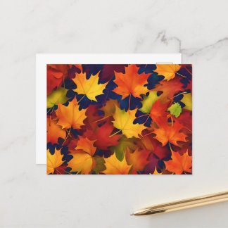 Carte Postale Rustique Fall Foliing