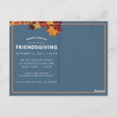 Carte postale Rustique Highland Cow Friendsgiving  (Dos)