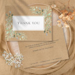 Carte Postale Rustique Kraft Merci d'affaires Feuilles de printe<br><div class="desc">Rustic kraft business merci douce feuille de printemps carte postale de verdure. Avec des feuilles délicats d'aquarelle encadrant votre message de remerciement dans un texte élégant. Vous pouvez ajouter les coordonnées de votre société avec un message personnalisé au verso ou, si vous préférez le laisser en blanc, simplement supprimer le...</div>