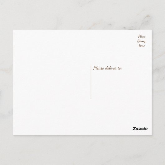 Carte Postale Rustique Mason Jar Bois Brown (Dos)