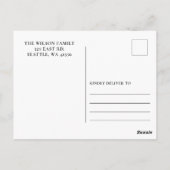 Carte Postale Rustique Moderne Verdure ivoire Floral Graduation (Dos)