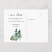 Carte Postale Rustique Nous Avons Déménagé Nouveau Script Arbre (Dos)