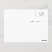 Carte Postale Rustique Pays Burlap Mariage de dentelle Merci (Dos)