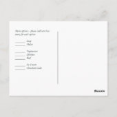 Carte postale Rustique Plum Orange Fall RSVP (Dos)