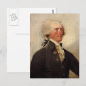 Carte Postale Rustique Thomas Jefferson Peinture (Devant / Derrière)