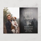 Carte Postale Rustique Woodsy moderne | Merci photo (Devant)