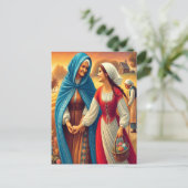 Carte Postale Ruth 1 Main dans la main avec foi (Debout devant)