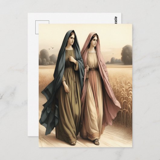 Carte Postale Ruth 1 Voyage de Dévotion Fidèle (Devant / Derrière)