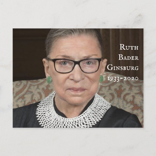 Carte Postale Ruth Bader Ginsburg (Devant)