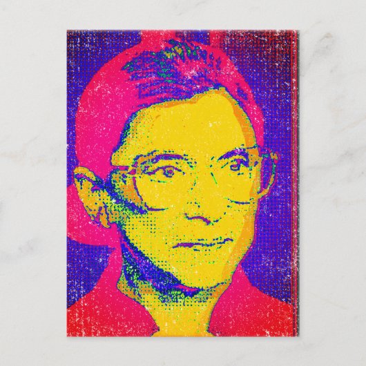 Carte Postale Ruth Bader Ginsburg 1983, Pop Art Portrait (Devant)