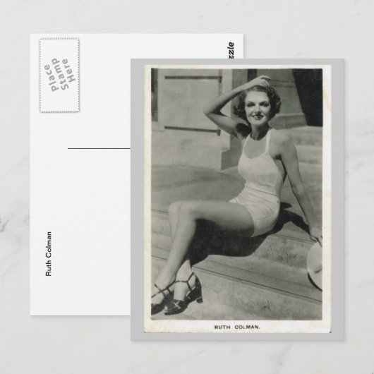 Carte Postale Ruth Colman (Devant / Derrière)