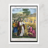 Carte Postale Ruth in the Field of Boaz, tiré d'une bible imprim (Devant)