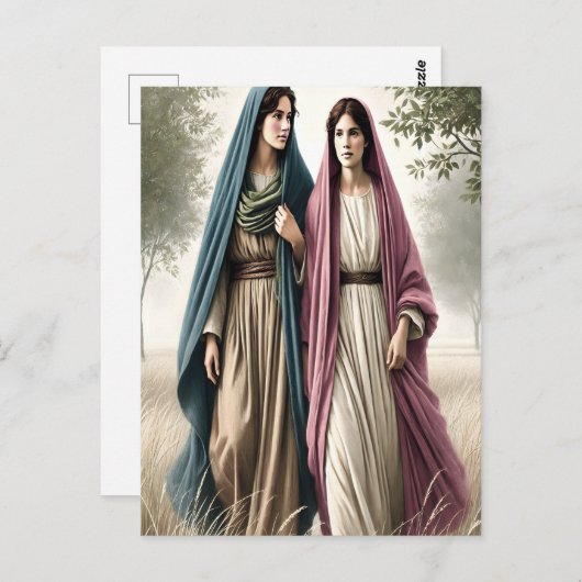 Carte Postale Ruth marche ensemble avec courage et amour (Devant / Derrière)