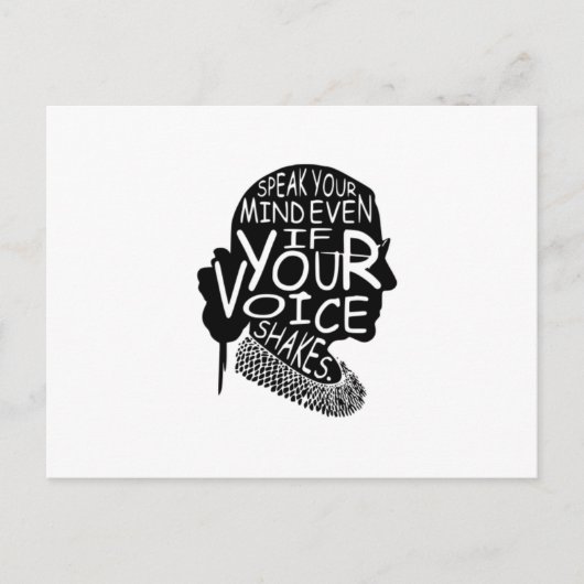 Carte Postale Ruth Parle Ton Esprit Même Si Ta Voix Tire T- (Devant)