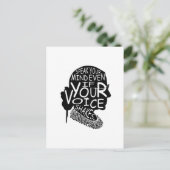 Carte Postale Ruth Parle Ton Esprit Même Si Ta Voix Tire T- (Debout devant)