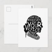 Carte Postale Ruth Parle Ton Esprit Même Si Ta Voix Tire T- (Devant / Derrière)