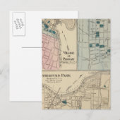 Carte Postale Rutherfurd Park, Passaic, Hackensack (Devant / Derrière)