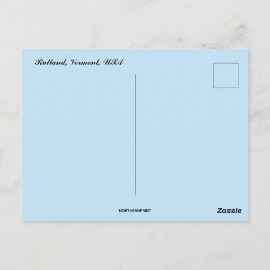 Carte Postale Rutland Vermont  (Dos)