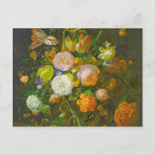 Carte Postale Ruysch, Rachel Blumenstrauß