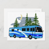 Carte Postale RV Motorhome (Devant / Derrière)