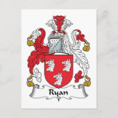 Carte Postale Ryan Family Crest (Devant)