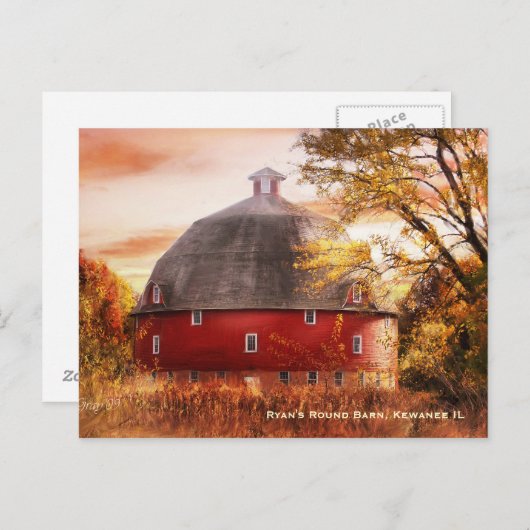 Carte Postale Ryan's Round Barn (Devant / Derrière)