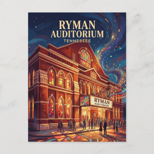 Carte Postale Ryman Auditorium Tennessee (Devant)