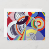 Carte Postale Rythme 1 par Robert Delaunay (Devant / Derrière)