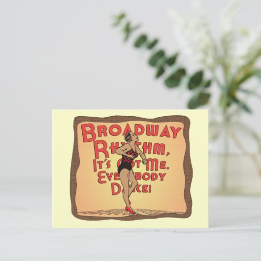 Carte Postale Rythme Broadway (Debout devant)