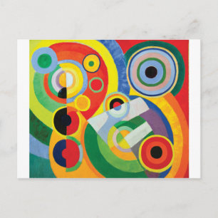 Carte Postale Rythme de la joie de vivre by Robert Delaunay