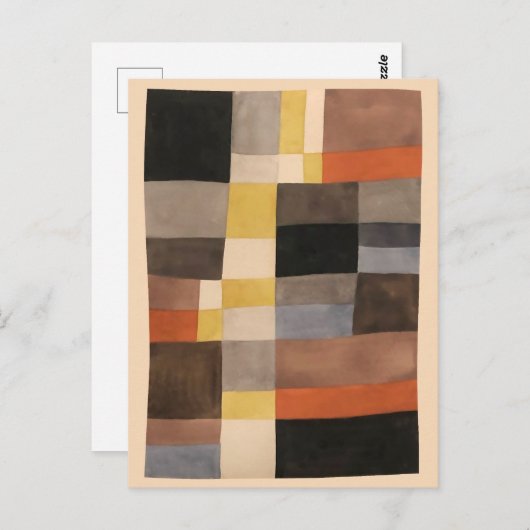 Carte Postale Rythmes verticaux-horizontaux | Sophie Taeuber-Arp (Devant / Derrière)