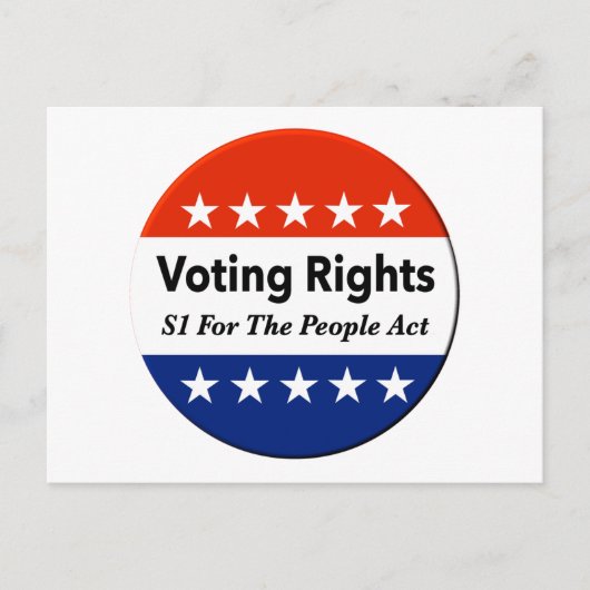 Carte Postale S1 Loi Sur Les Droits De Vote Pour Le Peuple (Devant)