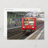 Carte Postale S - bahn Berlin, Allemagne. Métro. (Devant / Derrière)