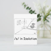 Carte Postale S en isolement (Debout devant)