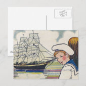 Carte Postale S est destiné au navire (Devant / Derrière)