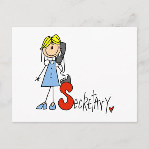 Carte Postale S est pour secrétaire