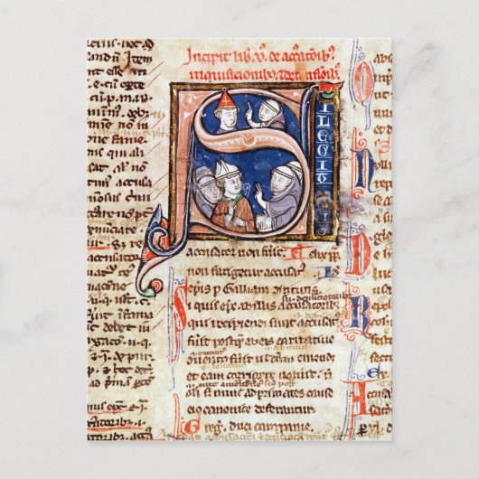 Carte Postale 'S' initial historique représentant le pape Grégoi (Devant)