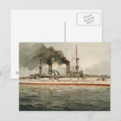 Carte Postale S.M. Grands croiseurs 'Furst Bismarck' (Devant / Derrière)