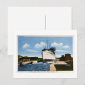 Carte Postale S.S. Assiniboia à Sault Ste. Marie, Ontario, CA (Devant / Derrière)