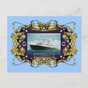 Carte Postale S.S. Independence Vintage Steamship