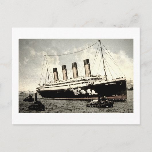 Carte Postale S.S. Star Olympique, White Star Line, 1913 (Devant)