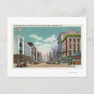 Carte Postale S Salina Street from Fayette Street