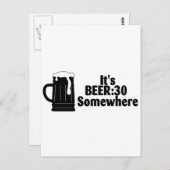 Carte Postale Sa bière 30 Quelque part (Devant / Derrière)